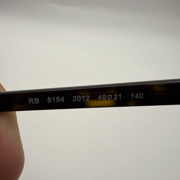 Ray-Ban RB5154 2012 Eyeglasses Clubmaster Havana Frames Only & Case 49-21-140 - Picture 5 of 8